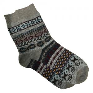 3748 - Crew Socks Adirondack - Grey Multi - Woman's 6-10