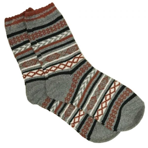 wholesale 3748 - Crew Socks Conway Grey Multi - Woman's 6-10