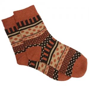 3748 - Crew Socks Lake Placid Pumpkin - Woman's 6-10