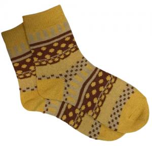 3748 - Crew Socks Lake Placid Gold - Woman's 6-10