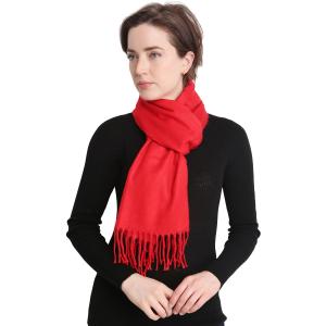 1338 - Cashmere Feel Scarf Solids Red<br>
Cashmere Feel Scarf Solids - 