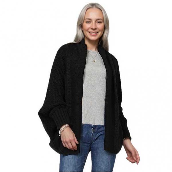 10908 - Sweater Cardigan Black - One Size Fits Most