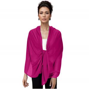 Wholesale 3837 -  Georgette Dress Shawls Magenta<br>
Georgette Shawl - 27