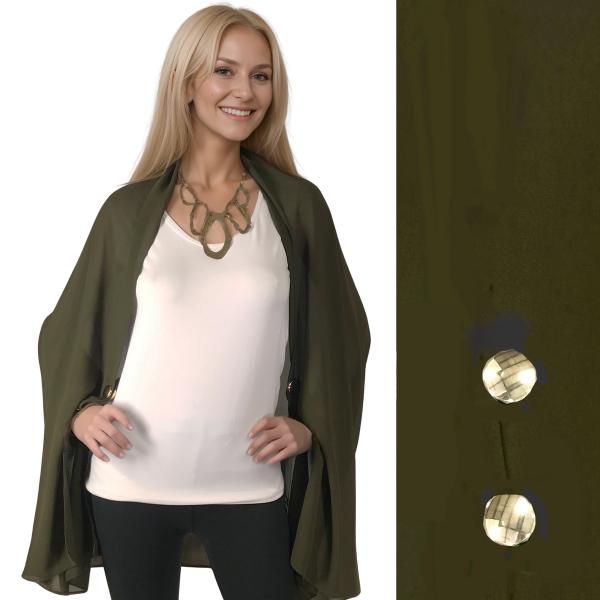 wholesale 3845 - Georgette Button Boleros 171G - Olive w/Gold Buttons - 27