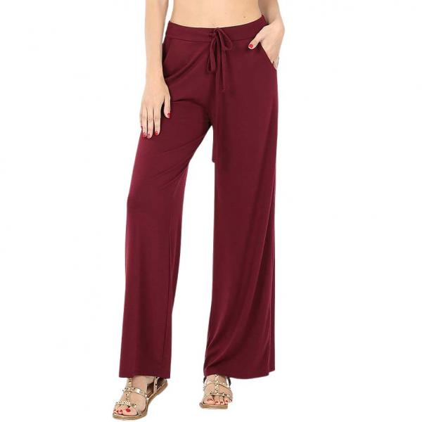 wholesale Overstock and Clearance Pants and Leggings Dark Burgundy Lounge Pants - Loose Fit 1614 - L