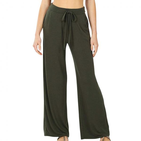 wholesale Overstock and Clearance Pants and Leggings Dark Olive Lounge Pants - Loose Fit 1614 - XL