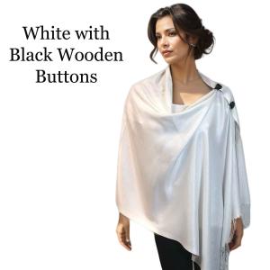 3869 - Pashmina Style Button Shawls (Solids) Solid White<br>
Pashmina Style Button Shawl - One Size Fits Most