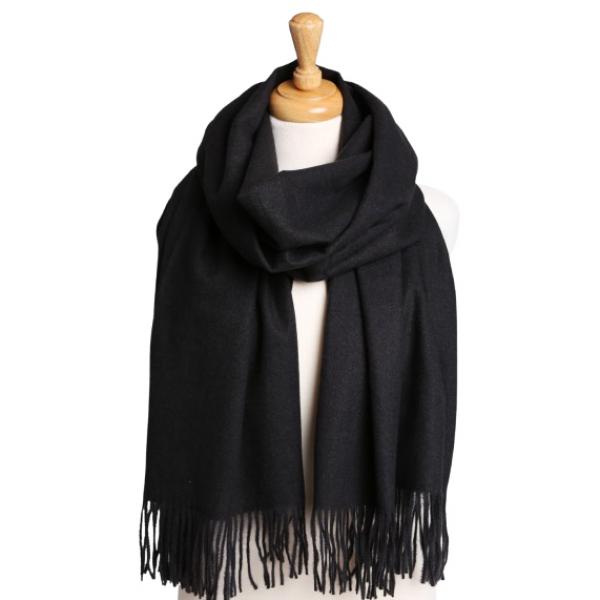 wholesale 2402 - Solid Color Scarves 2402 - Black - 26