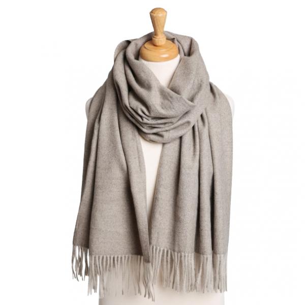 wholesale 2402 - Solid Color Scarves 2402 - Grey - 26