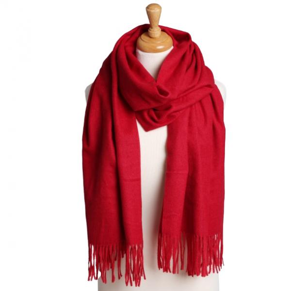 wholesale 2402 - Solid Color Scarves 2402 - Burgundy - 26