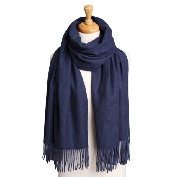 wholesale 2402 - Solid Color Scarves 2402 - Navy - 26