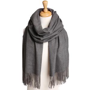 2402 - Solid Color Scarves 2402 - Charcoal - 26