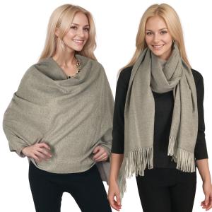 Wholesale 2402 - Solid Color Scarves 2402 - Grey Taupe - 26