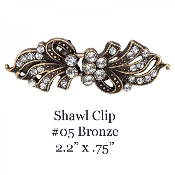 wholesale 3923/T - Cape and Vest Clips #05/Bronze - 