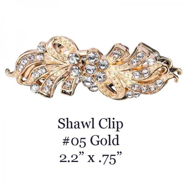 wholesale 3923/T - Cape and Vest Clips #05/Gold - 