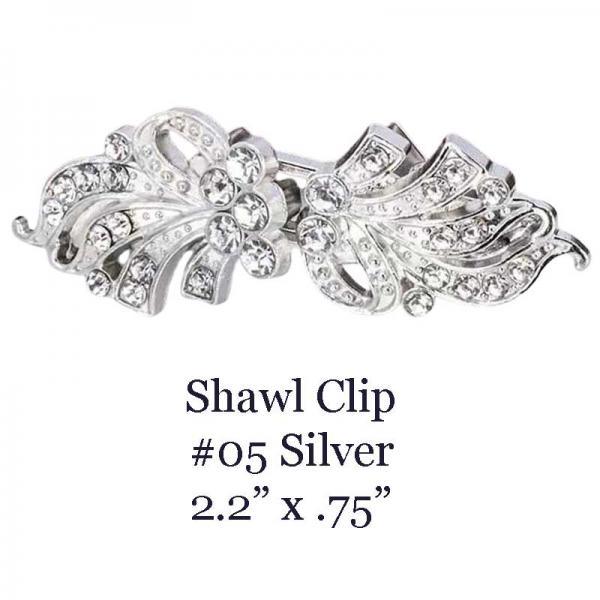 wholesale 3923/T - Cape and Vest Clips #05/Silver - 