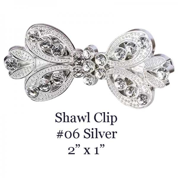 wholesale 3923/T - Cape and Vest Clips #06/Silver - 