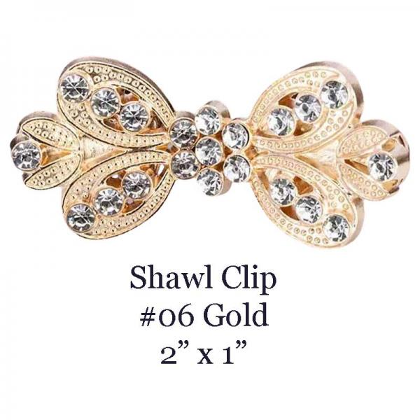 wholesale 3923/T - Cape and Vest Clips #06/Gold - 
