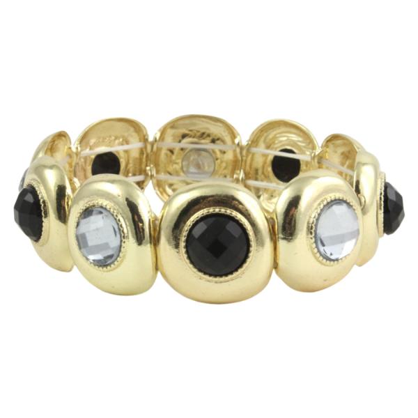 Fashion  Bracelets 1049 - Gold-Black MB - 