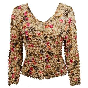  C21 -Gourmet Popcorn - Collarless Cardigan Leopard with Roses - One Size Fits Most