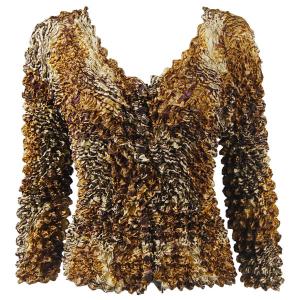  C21 -Gourmet Popcorn - Collarless Cardigan Swirl Leopard - One Size Fits Most