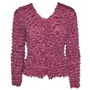  C21 -Gourmet Popcorn - Collarless Cardigan Maroon - One Size Fits Most