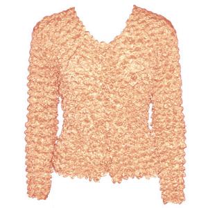  C21 -Gourmet Popcorn - Collarless Cardigan Peach - One Size Fits Most