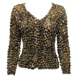  C21 -Gourmet Popcorn - Collarless Cardigan Leopard - One Size Fits Most