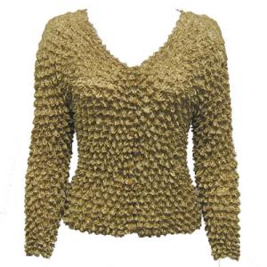  C21 -Gourmet Popcorn - Collarless Cardigan Champagne - One Size Fits Most