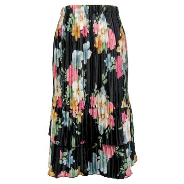 Wholesale745 - Skirts - Satin Mini Pleat Tiered