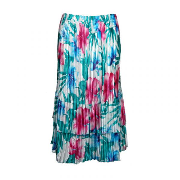 Wholesale745 - Skirts - Satin Mini Pleat Tiered