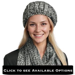 Wholesale 5007<p>Knit Sequined Hats and Scarves