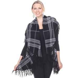 Wholesale PN271<p>Plaid Cape Vest