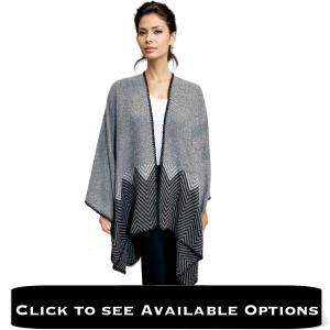 Wholesale 2965Ruana Printed Capes