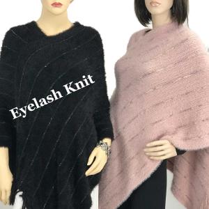 Wholesale 9467<p>Eyelash Knit Ponchos