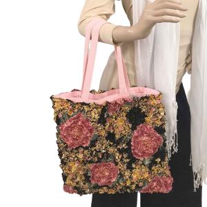 Wholesale 3294 <p>Puckered Fabric Tote Bags