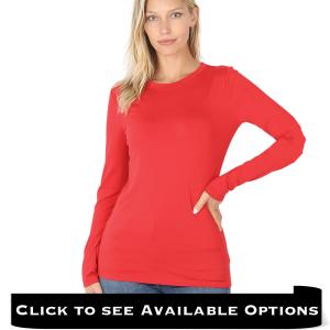 Wholesale 2053 Round Neck Long Sleeve Tops