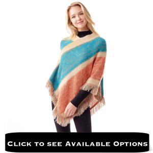 Wholesale 1227 <p> Bohemian Knit Poncho