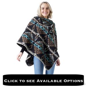 Wholesale 3722 <p> Western Design Ponchos