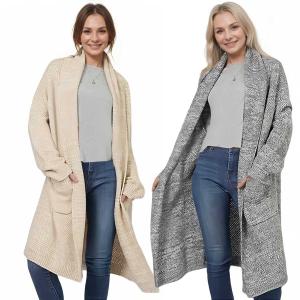 10882 - Shawl Collar Knit Cardigan