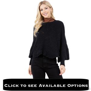 Wholesale 4271
Sweater Poncho with Sleeves