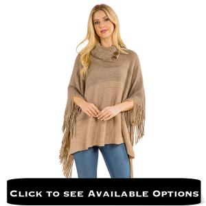 Wholesale 4209<p>Ombre Cowl-neck Poncho