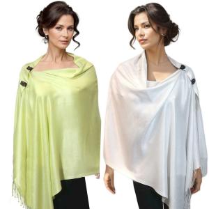 3869 
Solid Pashmina Button Shawls