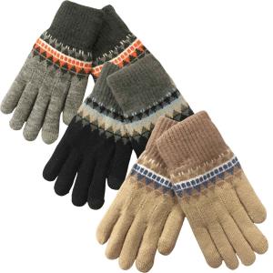Wholesale 3030 - Alpine Pattern Knitted Gloves