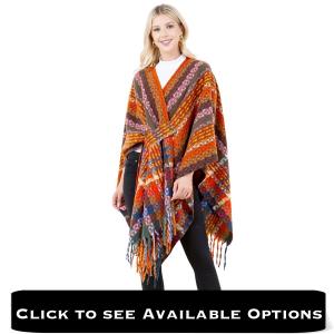 Wholesale 4316 
Multi-Colored 
Yarn Shawl with Loop