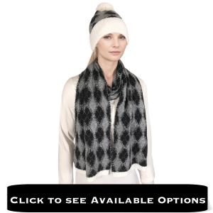 3888 - Cashmere Feel Hat and Scarf Sets