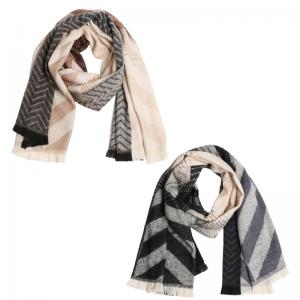 2407 
Chevron and Stripe Shawls