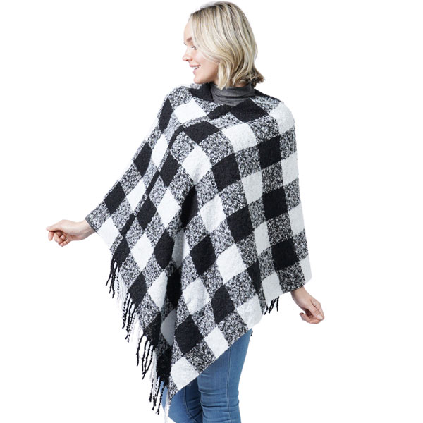 3640 - Cozy Plaid Ponchos  9575 - Red and Black <br>
Buffalo Check - One Size Fits Most