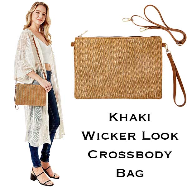 2011 - Wicker Look Summer Bags 2006 - Ivory<br>
Wicker Look Crossbody Bag - 