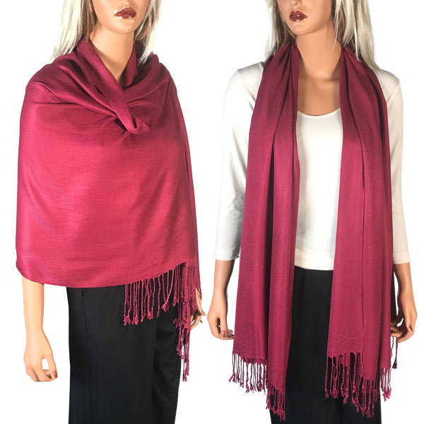 3697 - Pashmina Style Solid Color Wraps Navy <br>
Pashmina Style Shawl - 